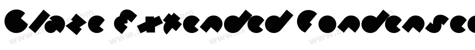 Glaze Extended Condensed Italic字体转换